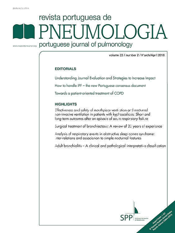 Go to journal home page - Revista Portuguesa de Pneumologia